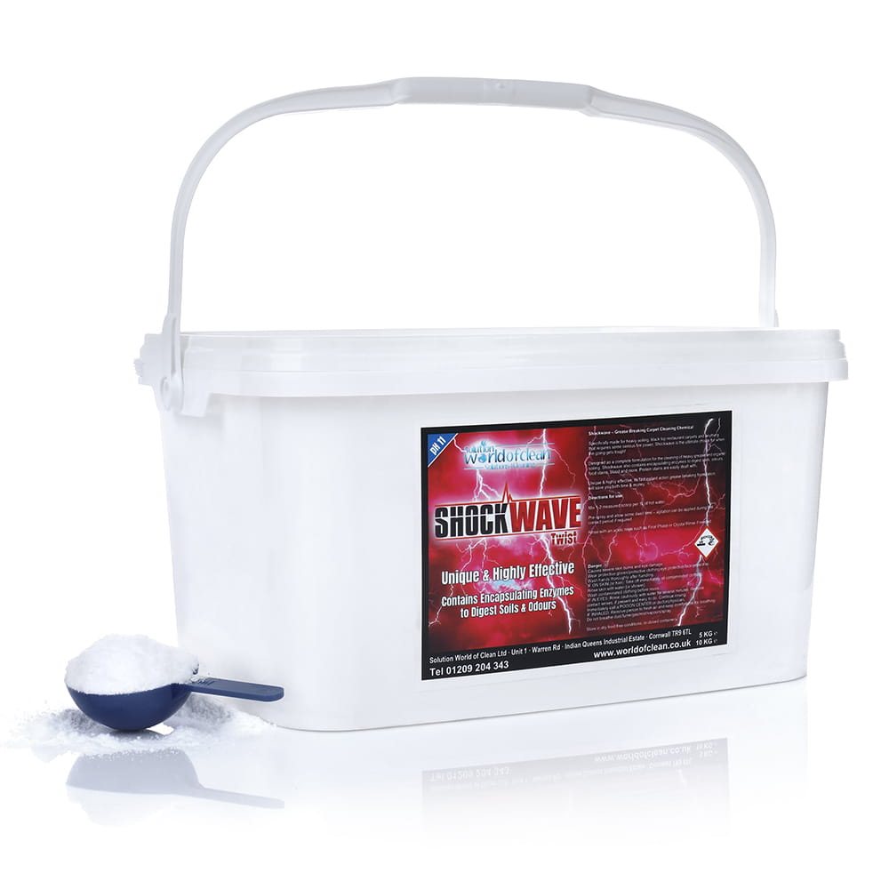 Prespray do dywanów i tapiecerki Solution World of Clean Shockwave 5Kg
