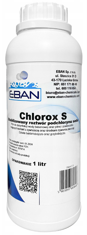 NTCE Chlorox S - Chlor płynny - 1L