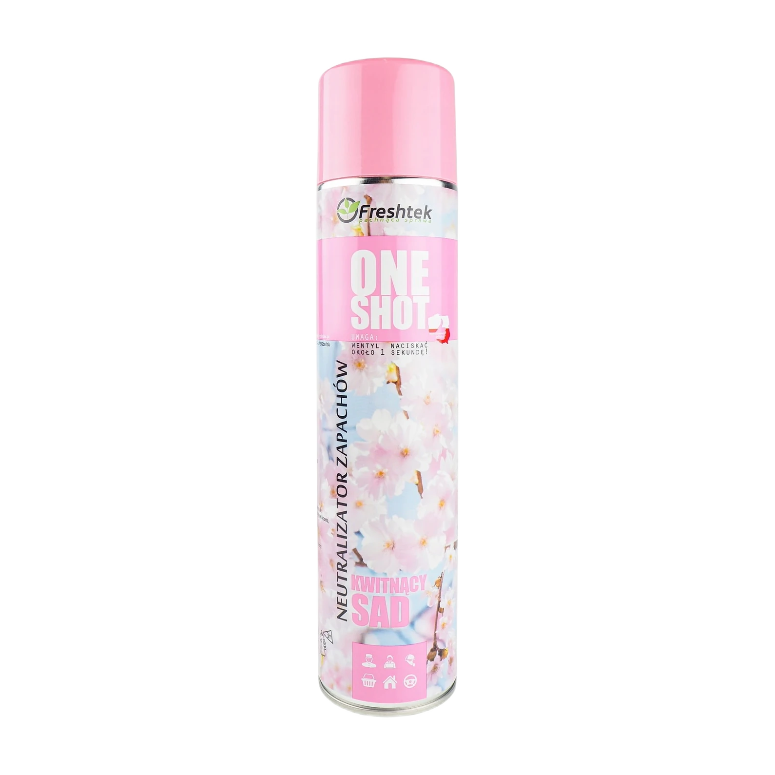 Freshtek ONE SHOT Kwitnący Sad – neutralizator zapachów – 600 ml